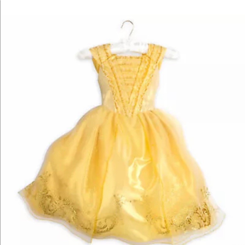 NWT Disney Belle Costume Girls Size 5/6 Beauty and the Beast Live Action Film.